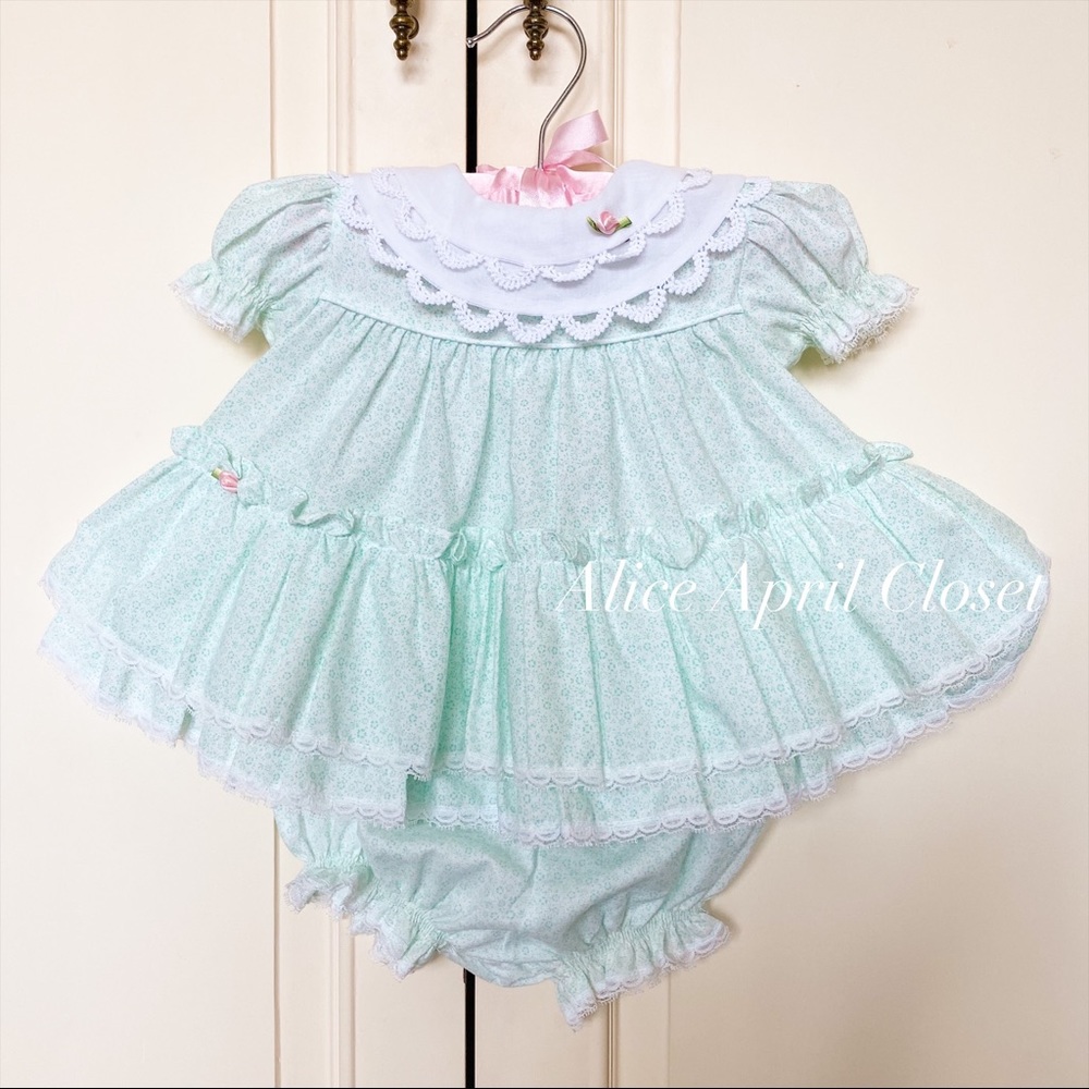 Vintage Bryan Dress with Bloomer Sz 3-6 Months